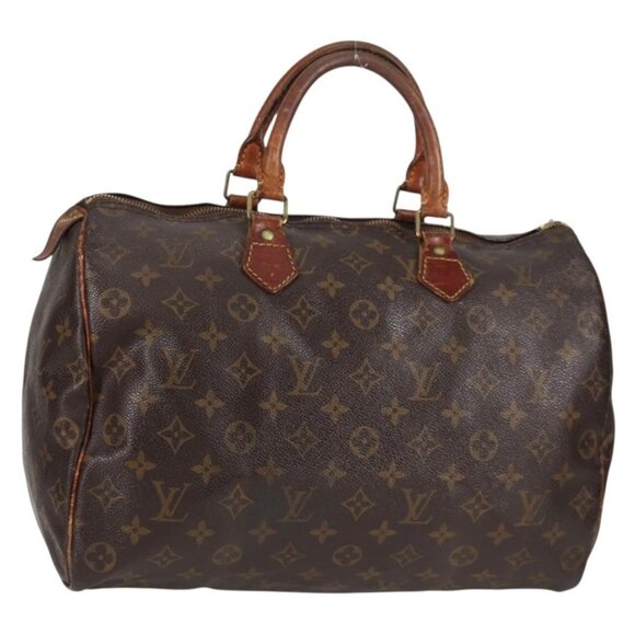 LOUIS VUITTON Monogram Speedy 35 Hand Bag - Picture 2 of 15